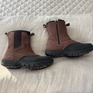 LL Bean Men's Brown and Black insulated Snow Boots